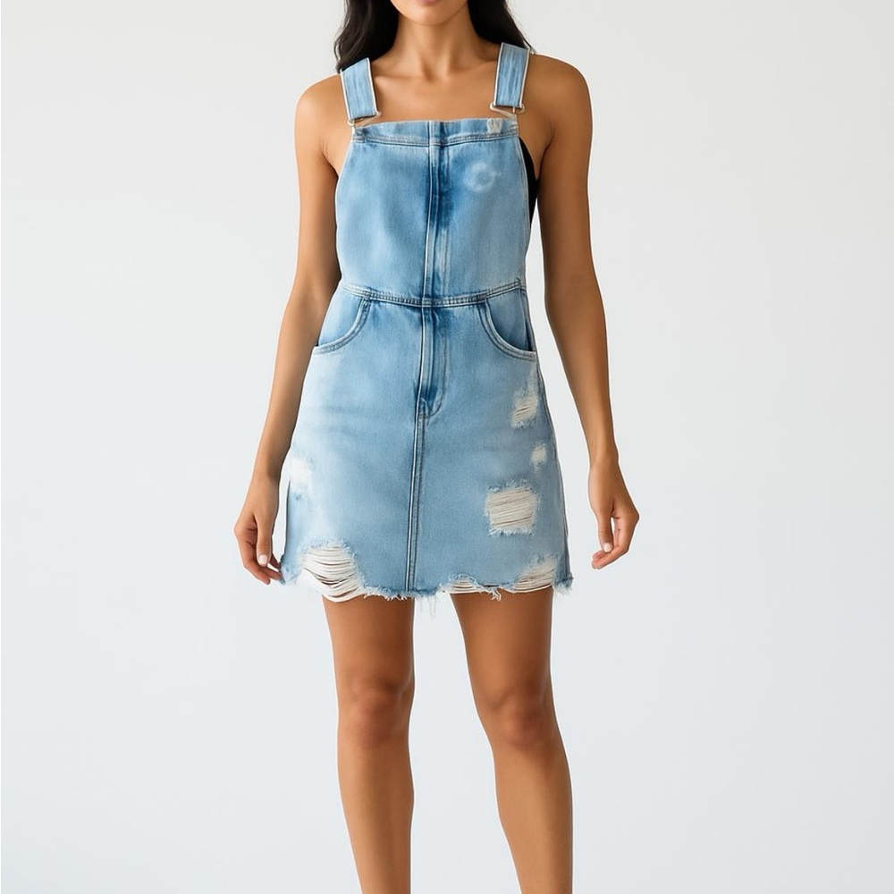 Denim Blue overall Dress